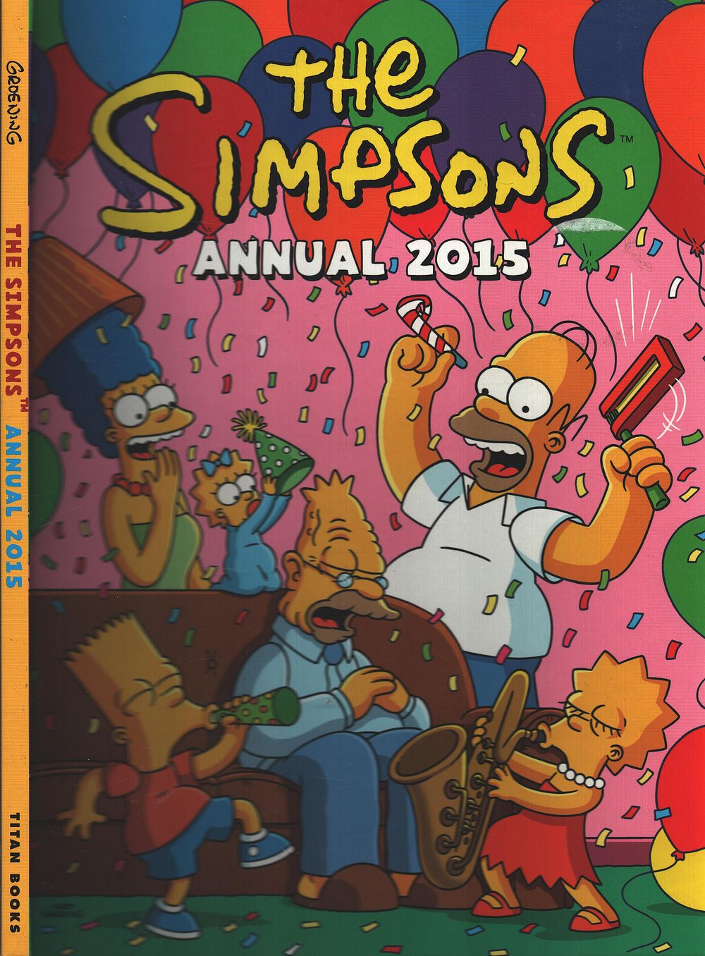 Lot 160: The Simpsons Annual 2015 Comics Hardcover Book. We...