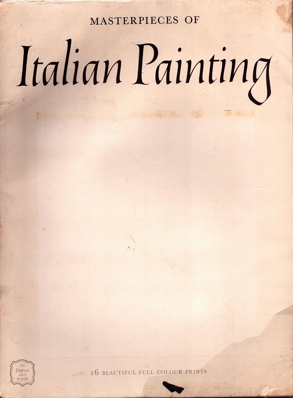 Lot 198: Abrams Art Book Masterpieces of Italian Paintings INCOMPLETE...