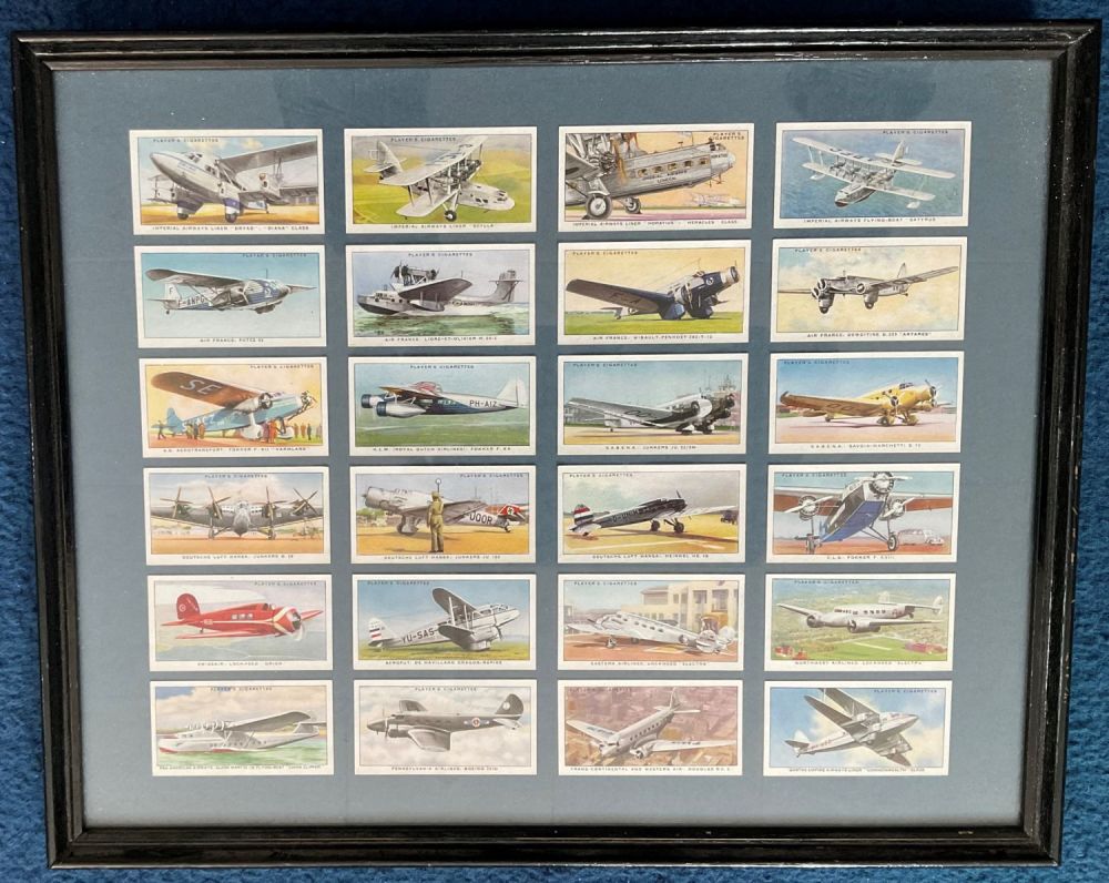 Lot 451: 2 x Framed Collections of Players Cigarette Cards,...