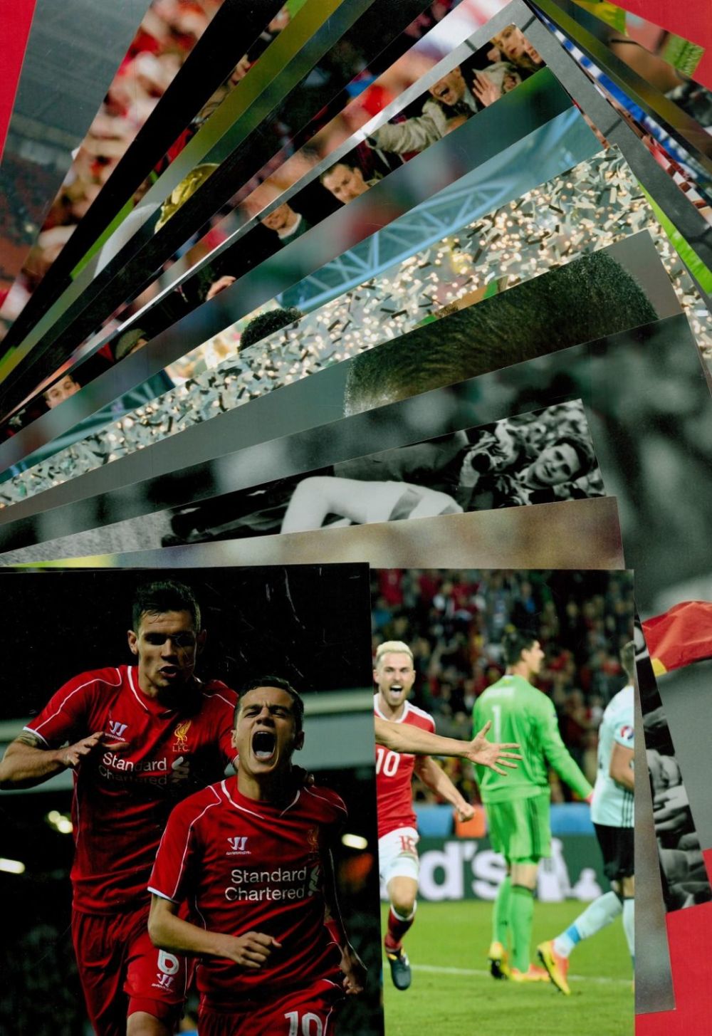 Lot 476: 21 x Football Photos Approx. Size 17 photos...
