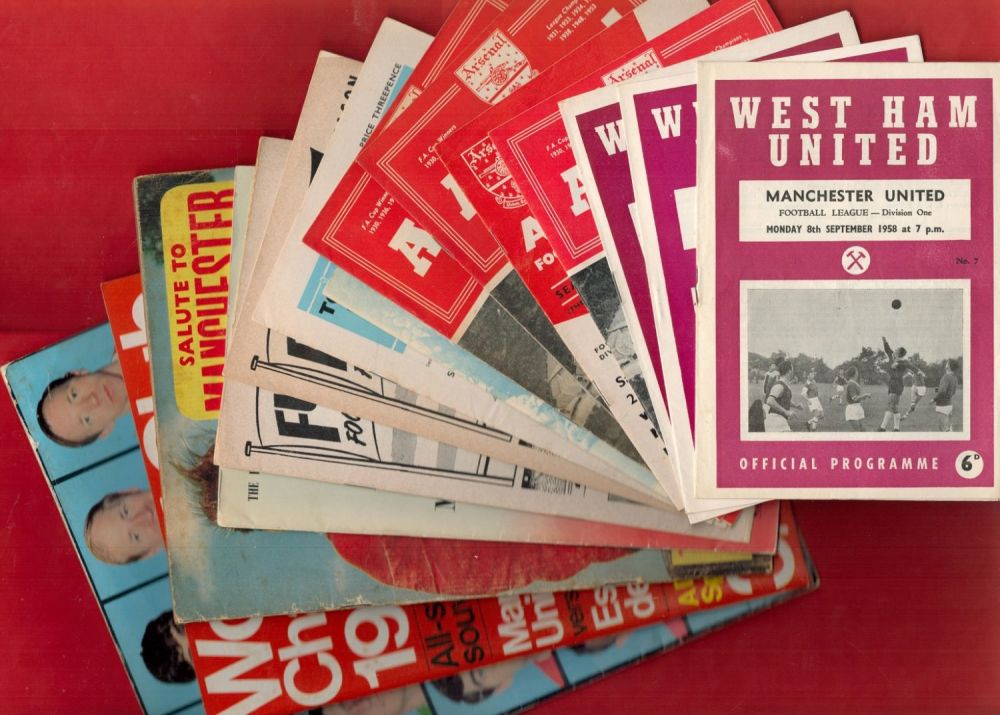 Lot 485: 13 x Mixed Vintage Official Football Programmes includes...