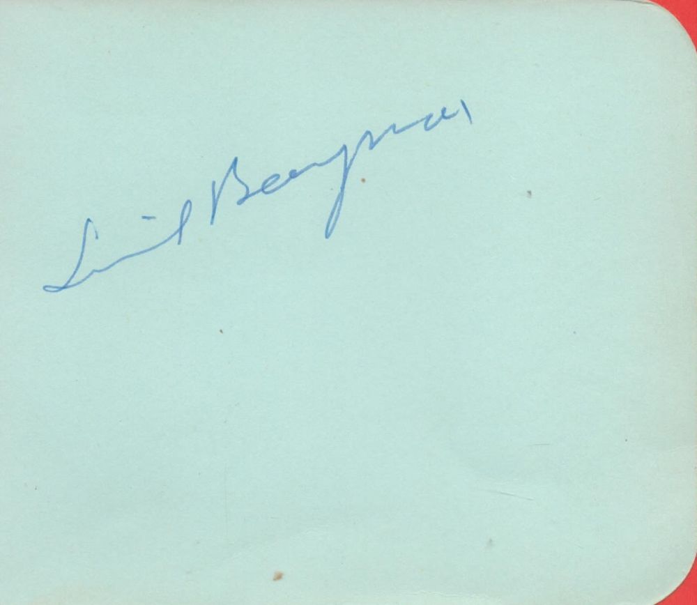 Lot 77: Ingrid Bergman signed 5x4 album page. Ingrid Bergman...