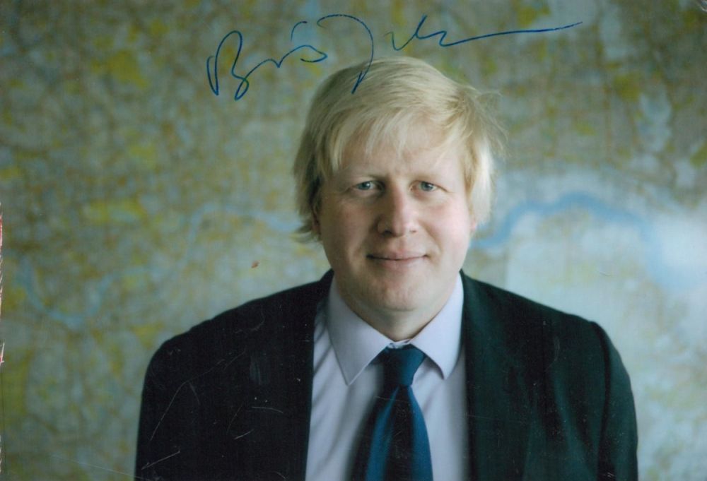 Lot 81: Prime Minister Boris Johnson Signed 6x4 Inches Colour...