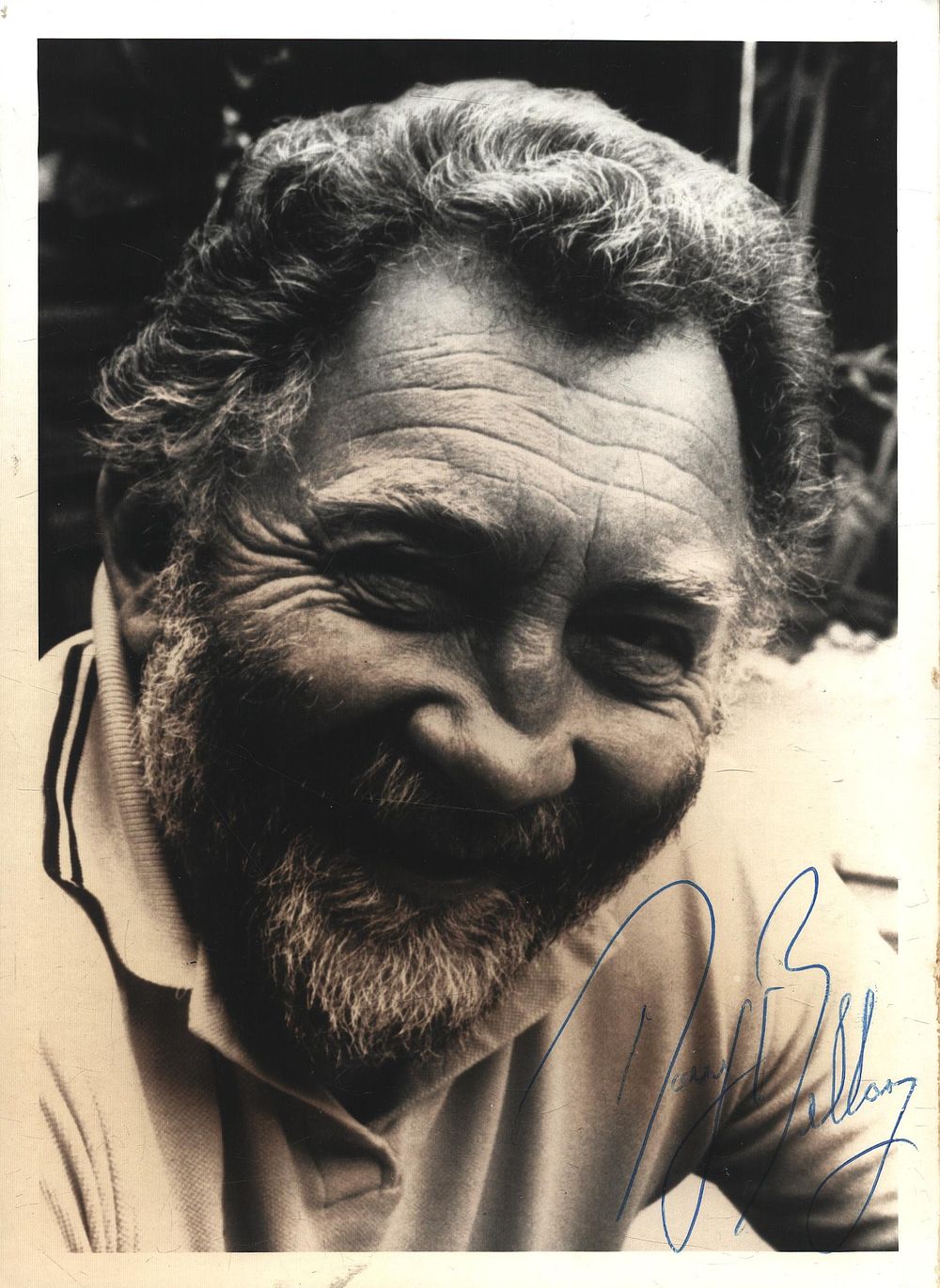 Lot 194: David Bellamy signed 7x5inch black and white photo....