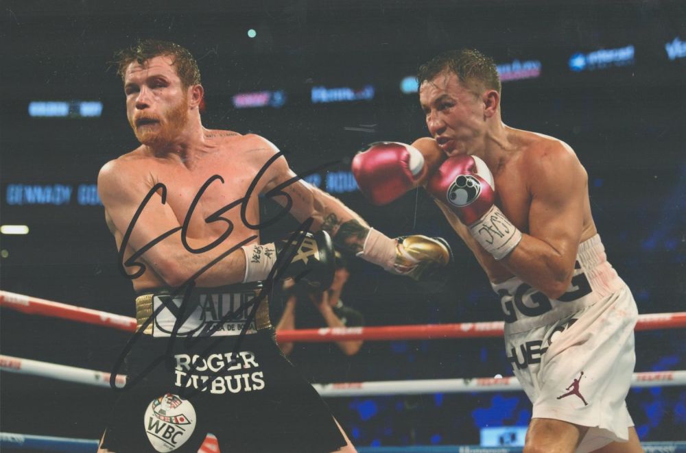 Lot 104: Gennady Golovkin signed 12x8 colour photo. Gennadiy Gennadyevich...