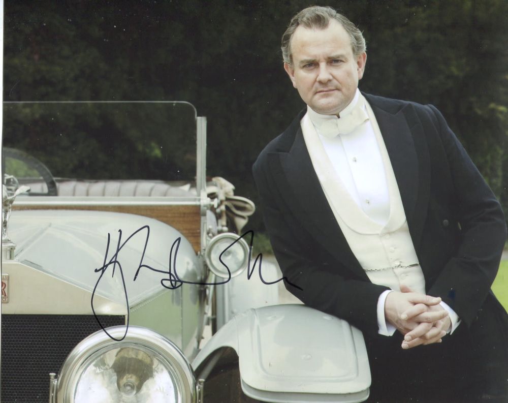 Lot 114: Downton Abbey 8x10 photo signed by actor Hugh...