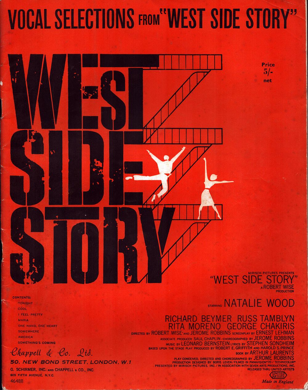 Lot 468: West Side Story Vocal Selections Music Book by...