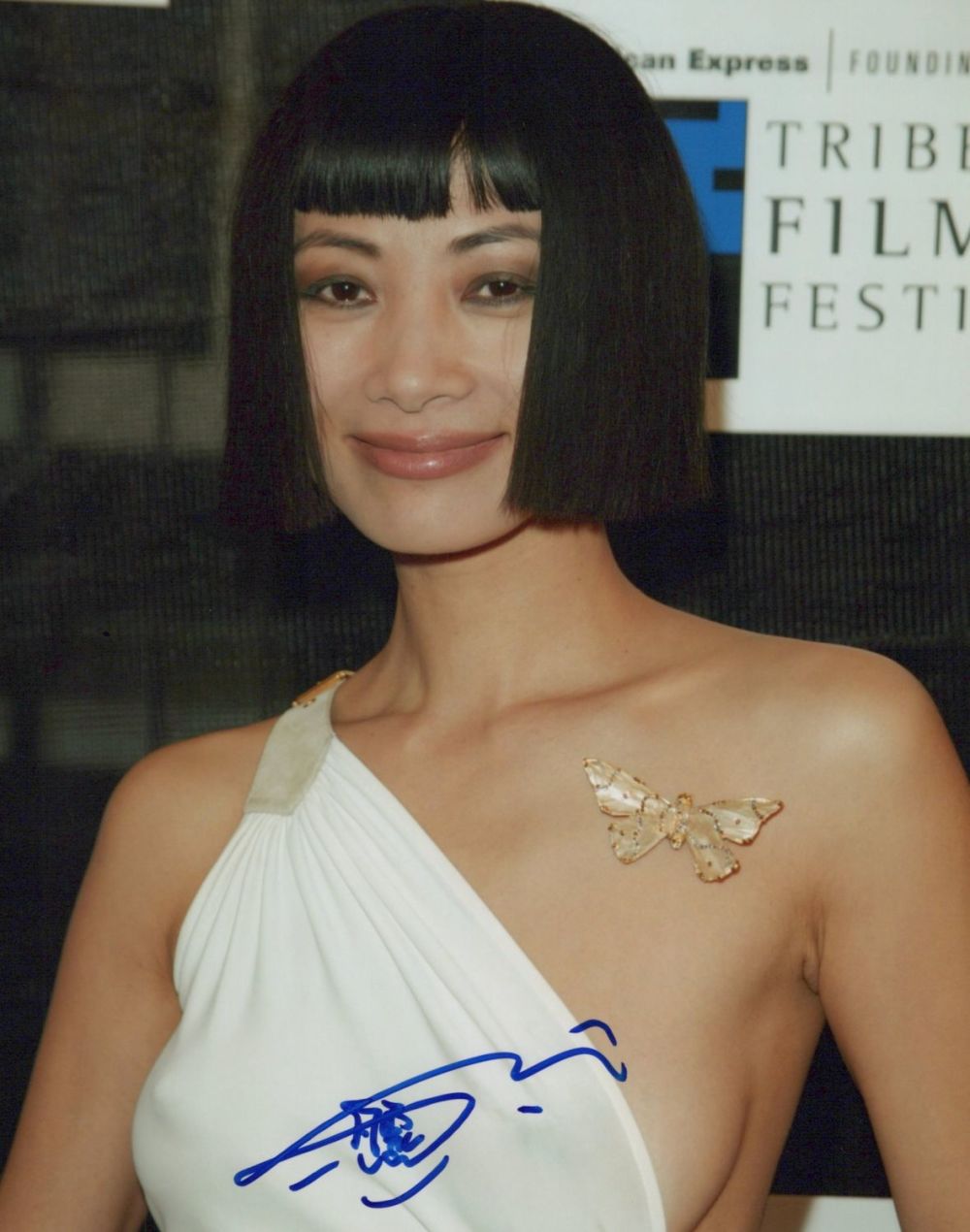 Lot 129: Bai Ling, 8x10 photo signed by actress Bai...