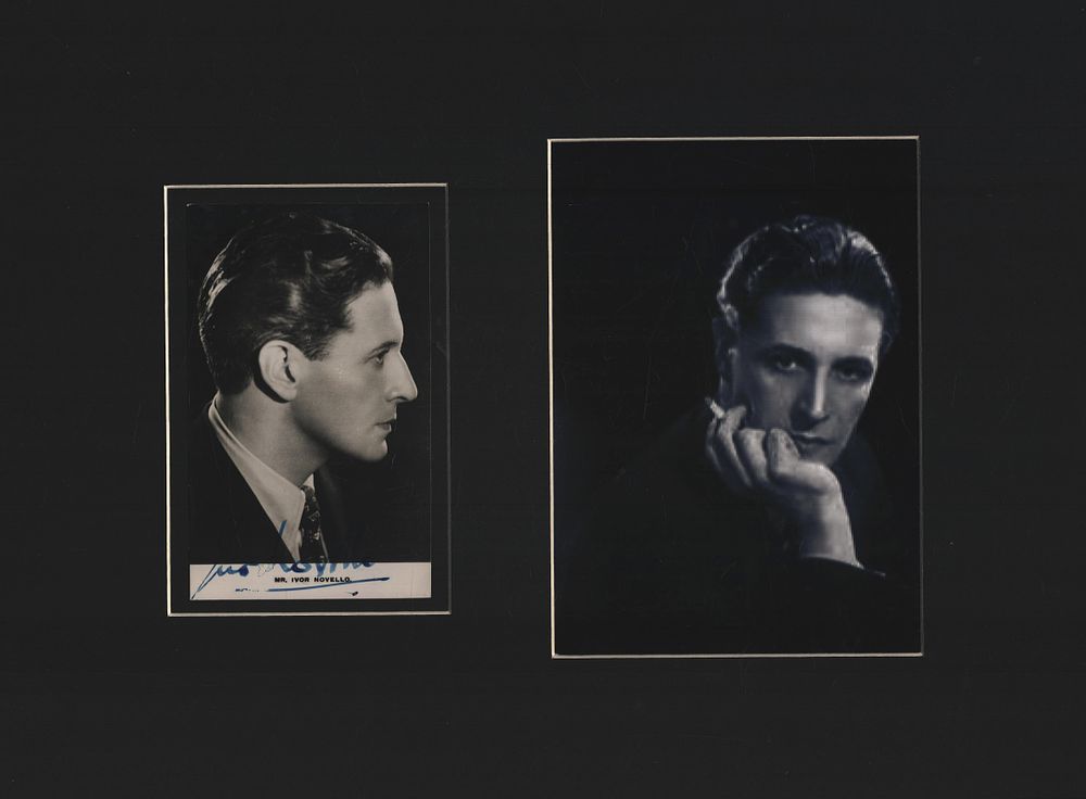 Lot 499: Ivor Novello signed black and white photo mounted...