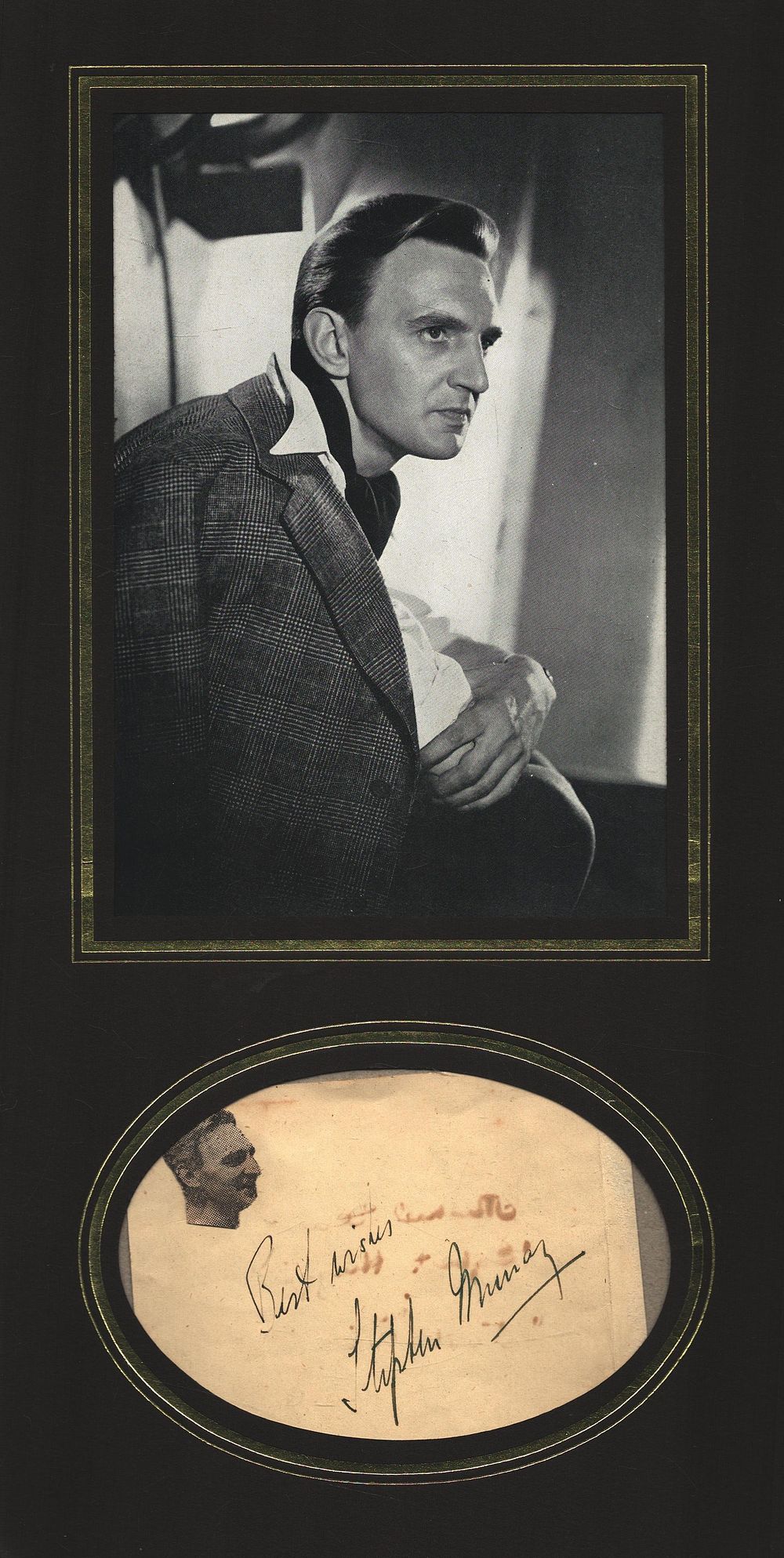 Lot 587: Stephen Murray signed Album Page 4x4 Approx. includes...