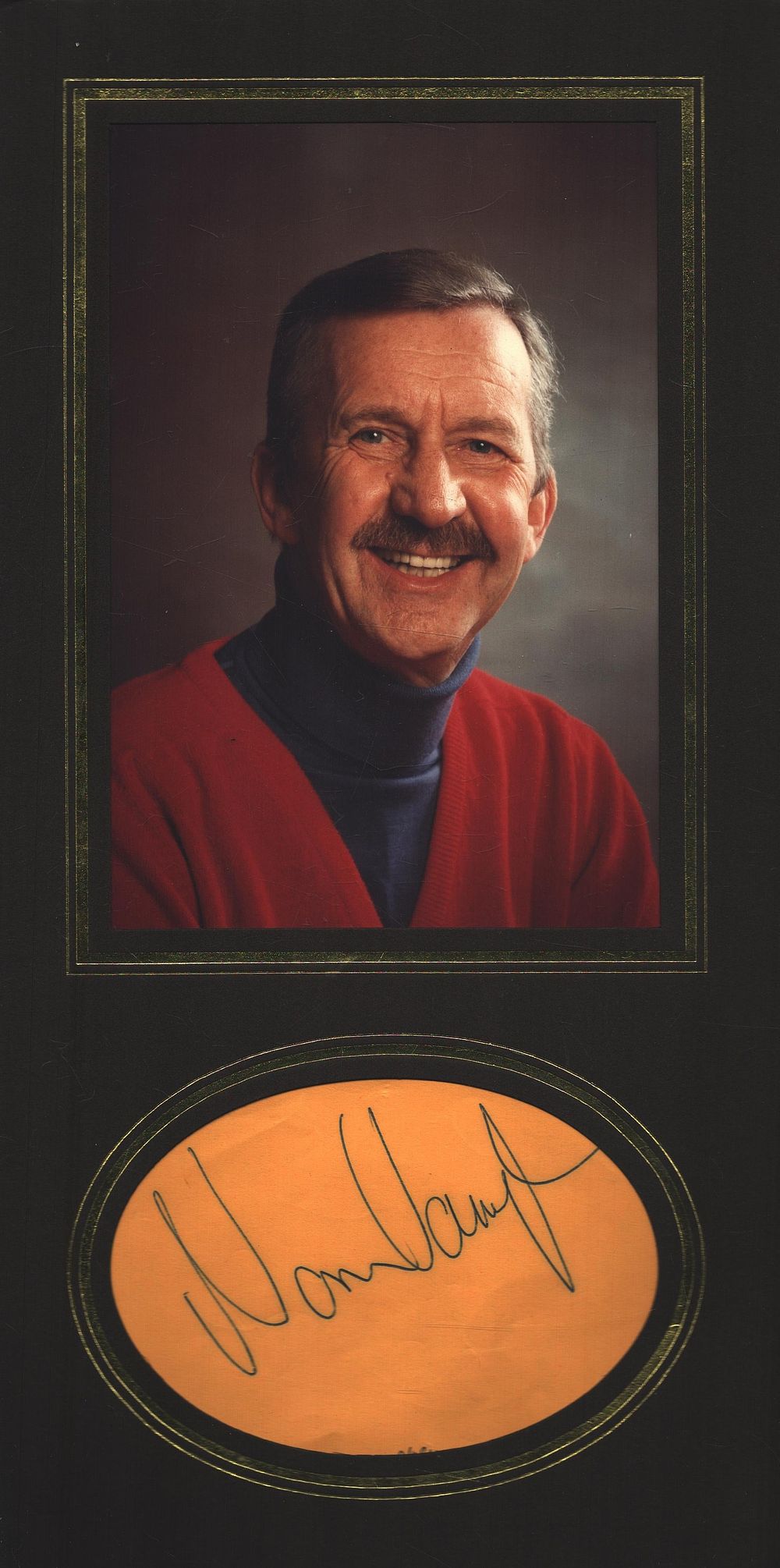 Lot 599: Norman Vaughan signed Album page 5x3 inch Approx...