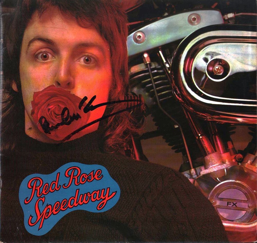 Paul McCartney signed Red Rose Speedway album sleeve cover includes 33rpm vinyl. Good 