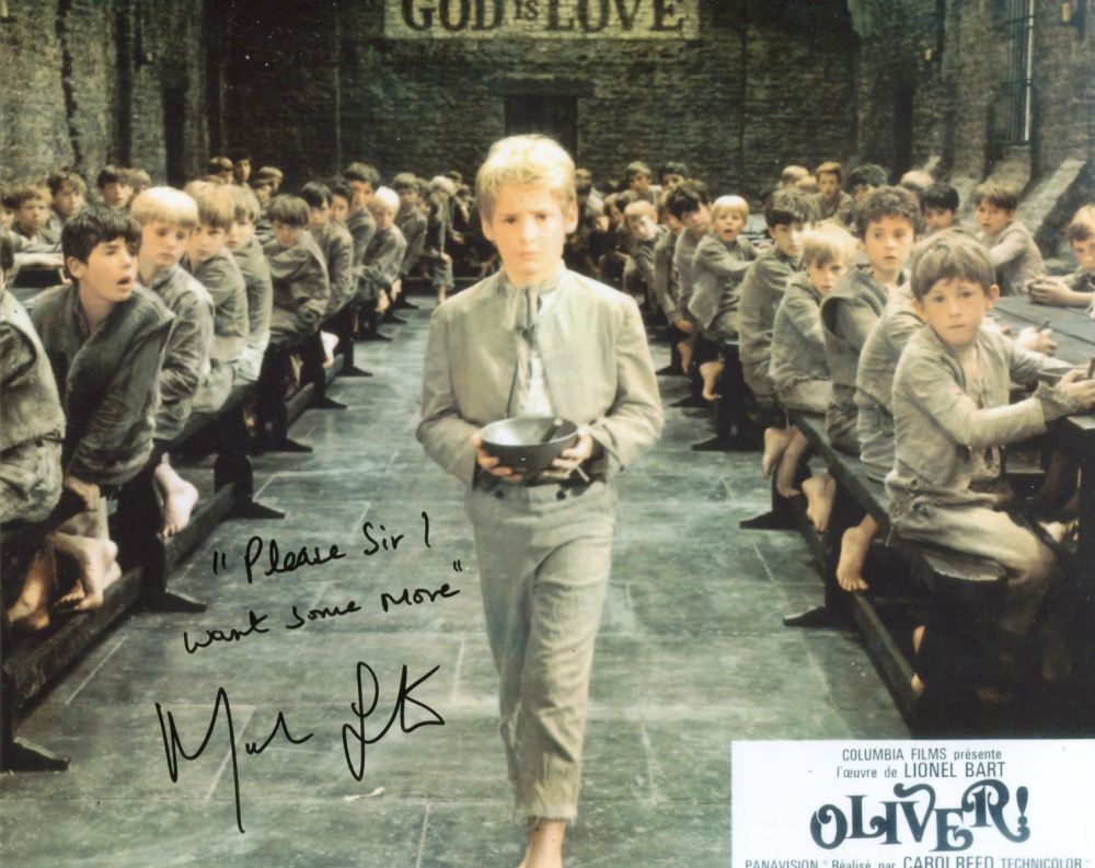 Lot 147: Oliver! 8x10 inch photo from one of the...