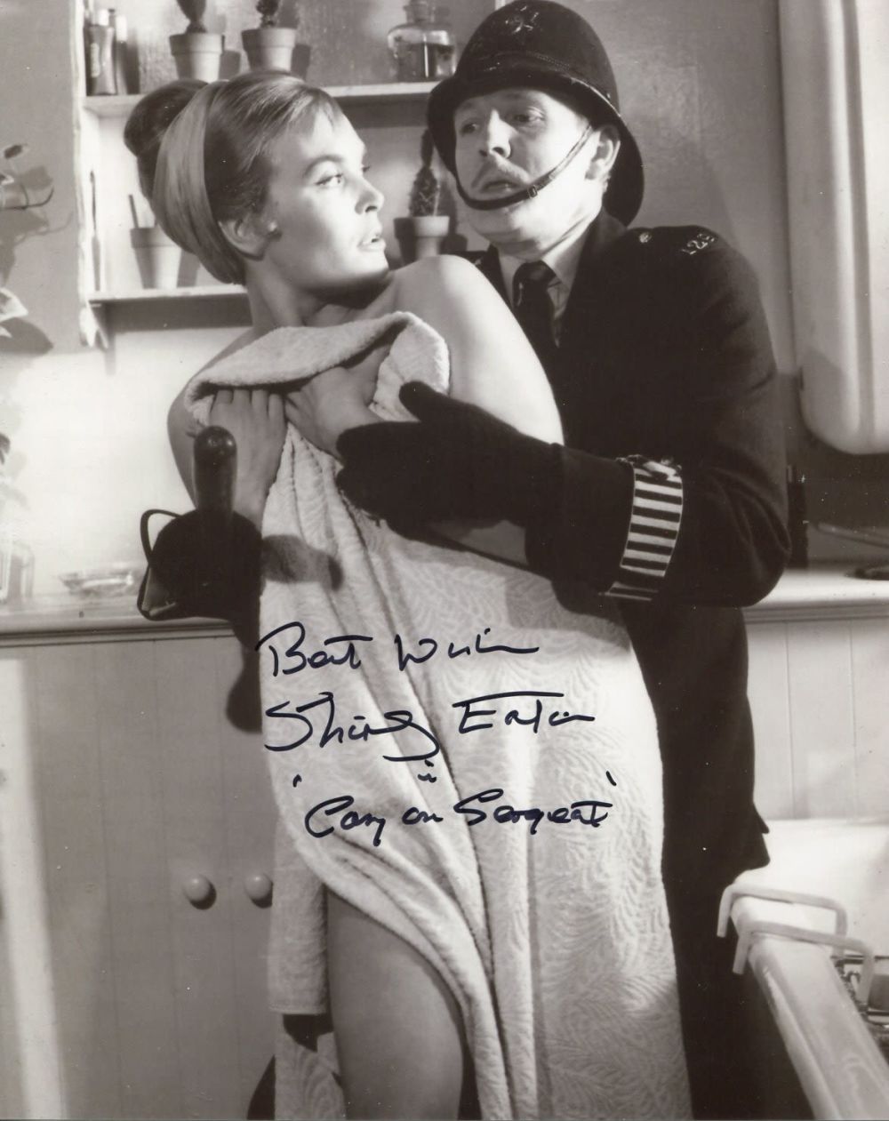Lot 150: Carry On comedy movie photo signed by actress...