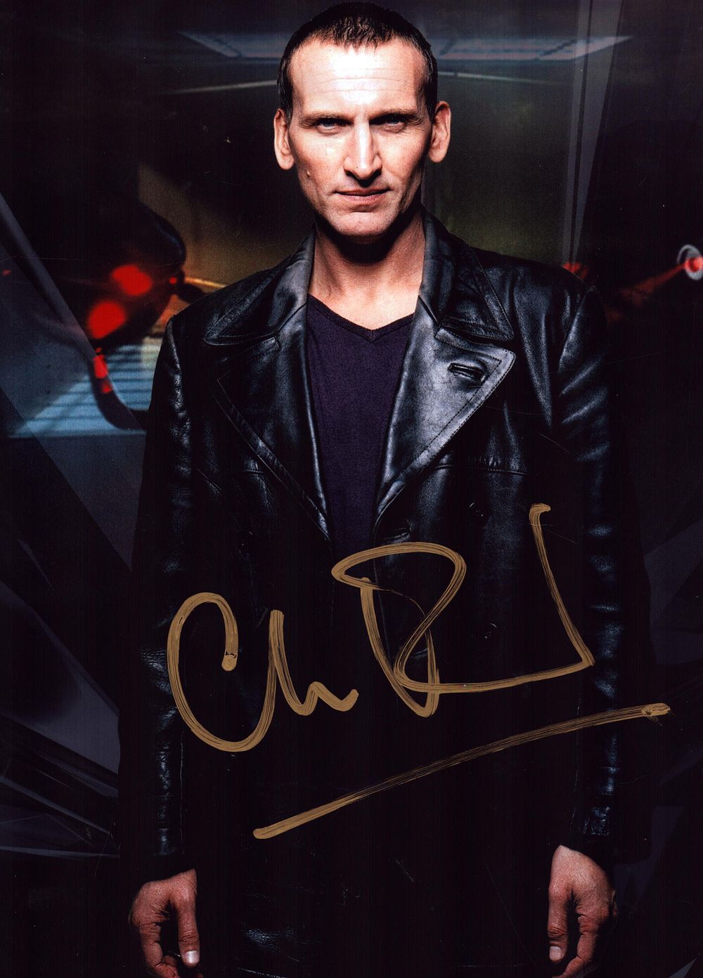 Lot 165: CHRISTOPHER ECCLESTON Actor signed Doctor Who 8x10 Photo....