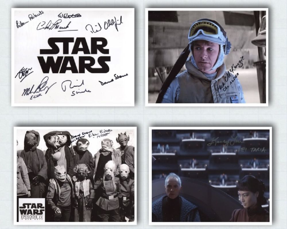 Lot 161: Star Wars collection of FOUR 8x10 photos each...