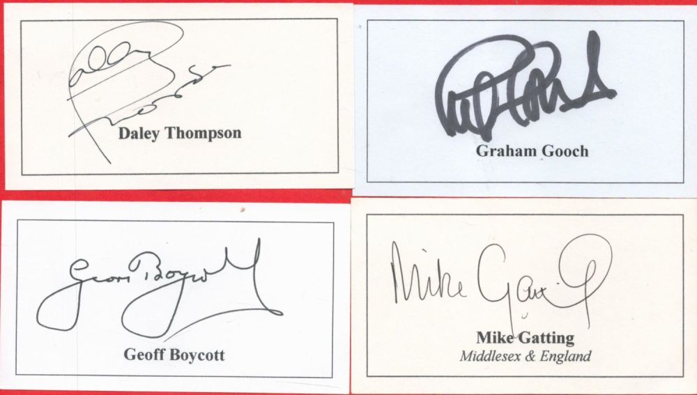 Lot 177: British Sporting Legends collection includes 8 fantastic signature...