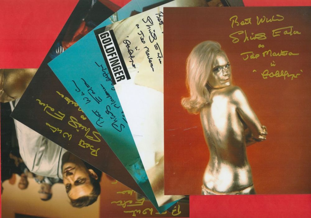 Lot 192: Shirley Eaton collection 5 fantastic 10x8 colour photos...