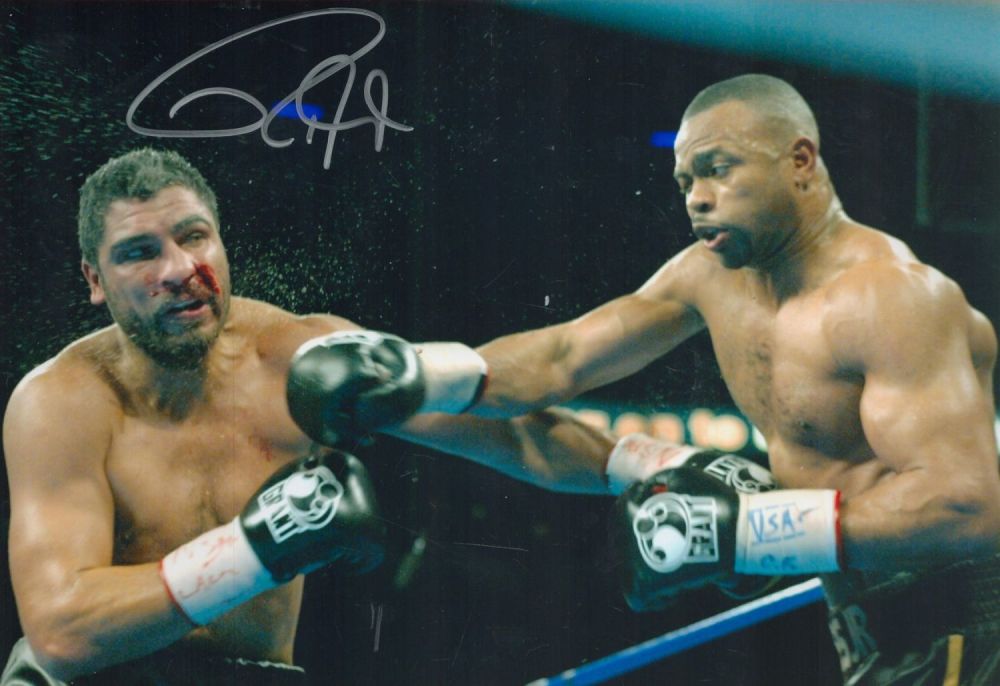 Lot 198: Roy Jones Jnr signed 12x8 colour photo. Roy...