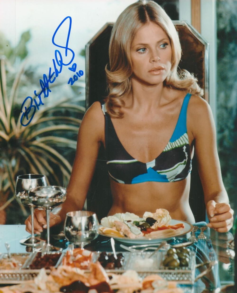 Lot 229: Britt Ekland signed 10x8 colour photo pictured as...