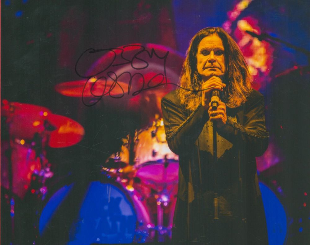 Lot 245: Ozzy Osbourne signed 10x8 colour photo. John Michael...