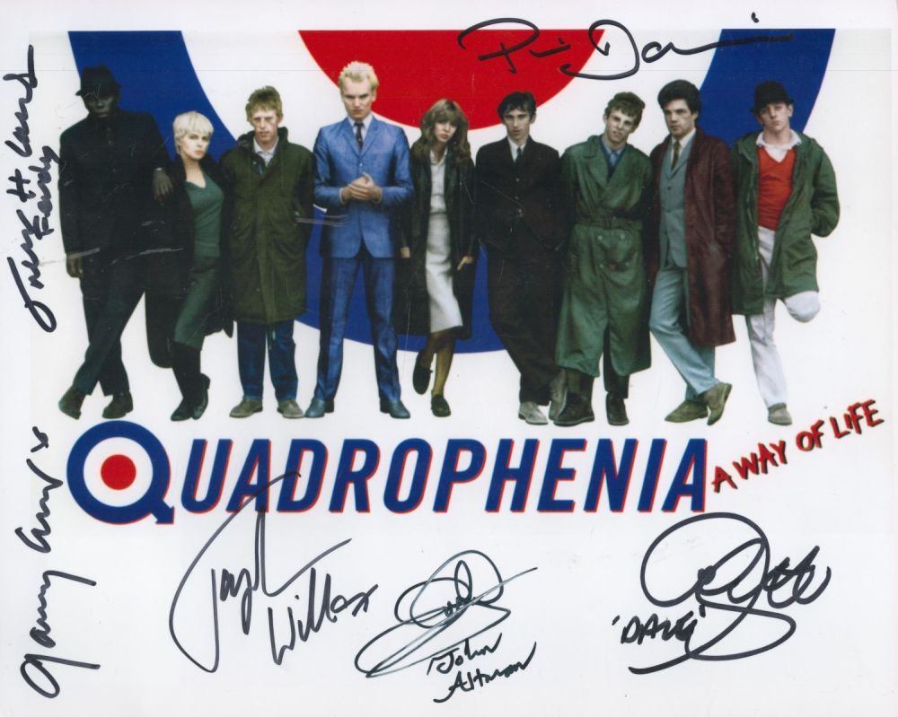 Lot 248: Quadrophenia multisigned 10x8 colour photo 6 cast member...