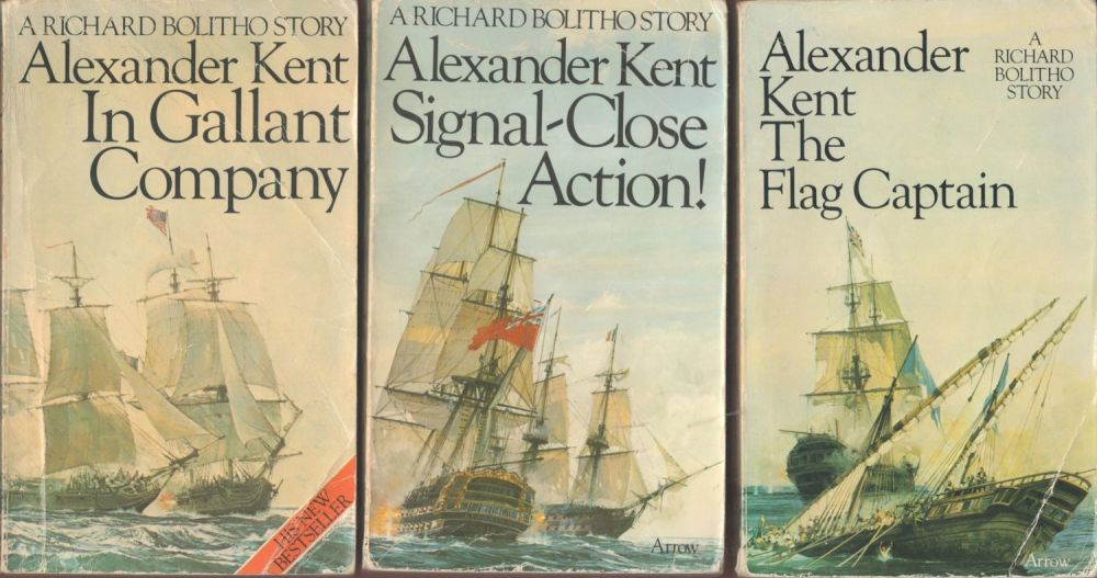 Lot 251: Alexander Kent signed paperback book collection includes six...