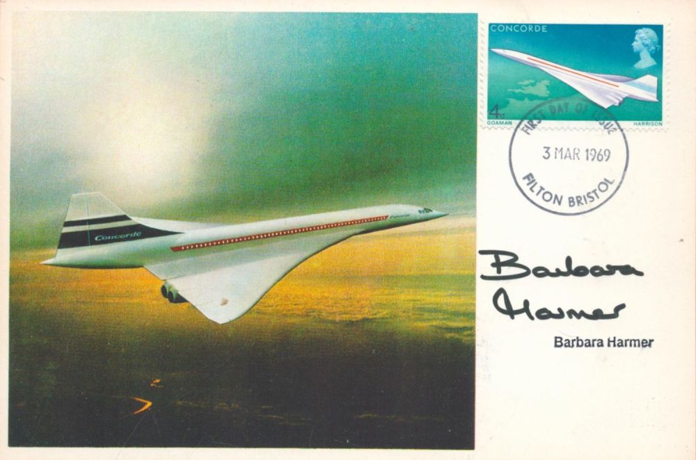 Lot 266: Concorde Barbara Harmer signed Concorde FDI PM 3...