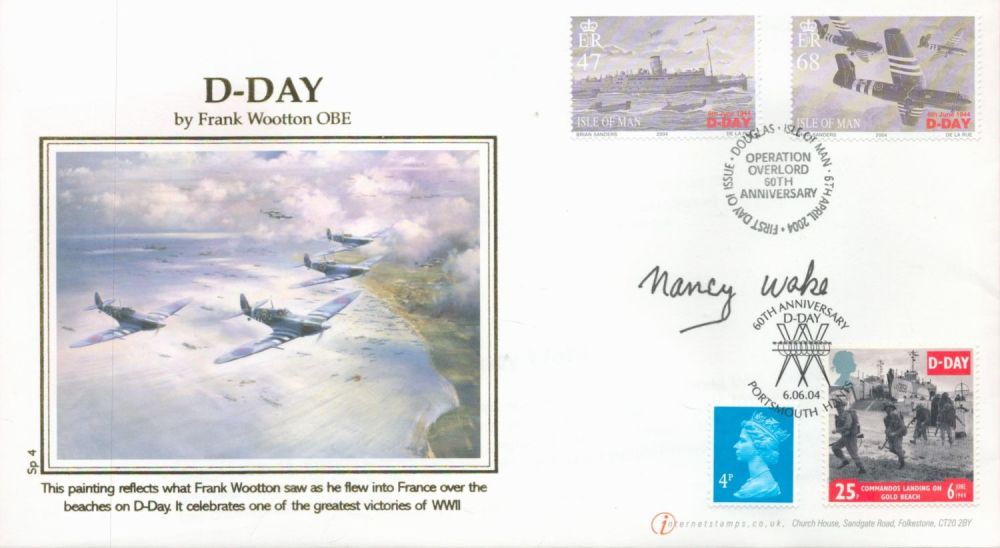 Lot 273: Nancy Wake signed D Day Operation Overlord 60th...
