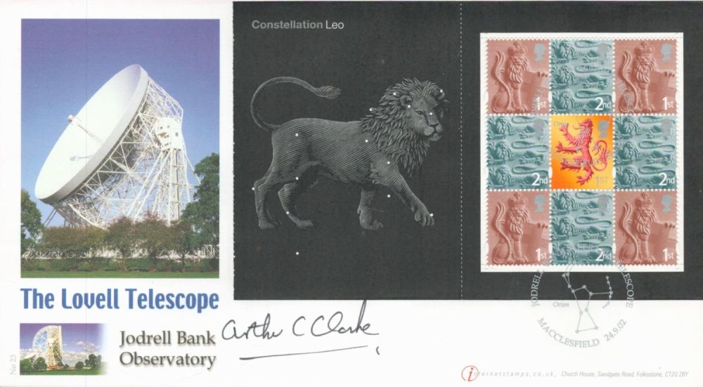 Lot 277: Arthur C Clarke signed The Lovell Telescope Jodrell...