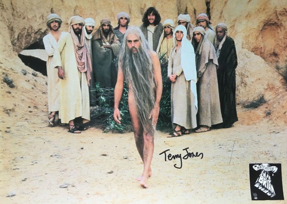 Lot 281: Terry Jones signed Life Of Brian Monty Python...