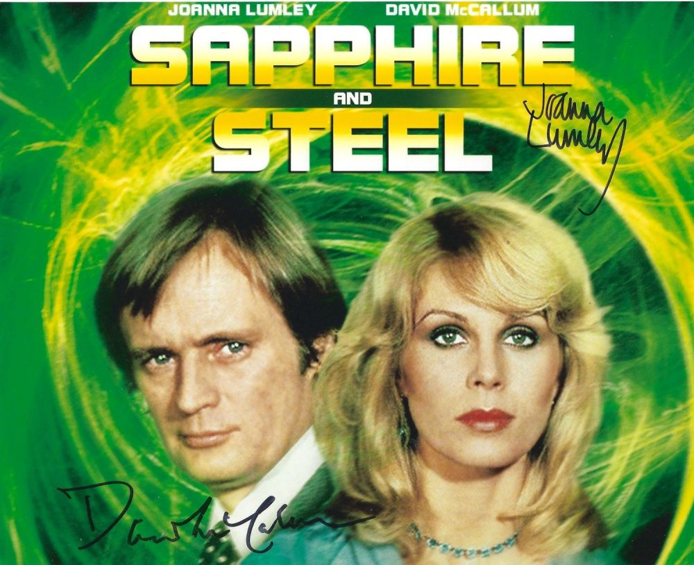 Lot 282: Joanna Lumley and David McCallum signed Sapphire and...