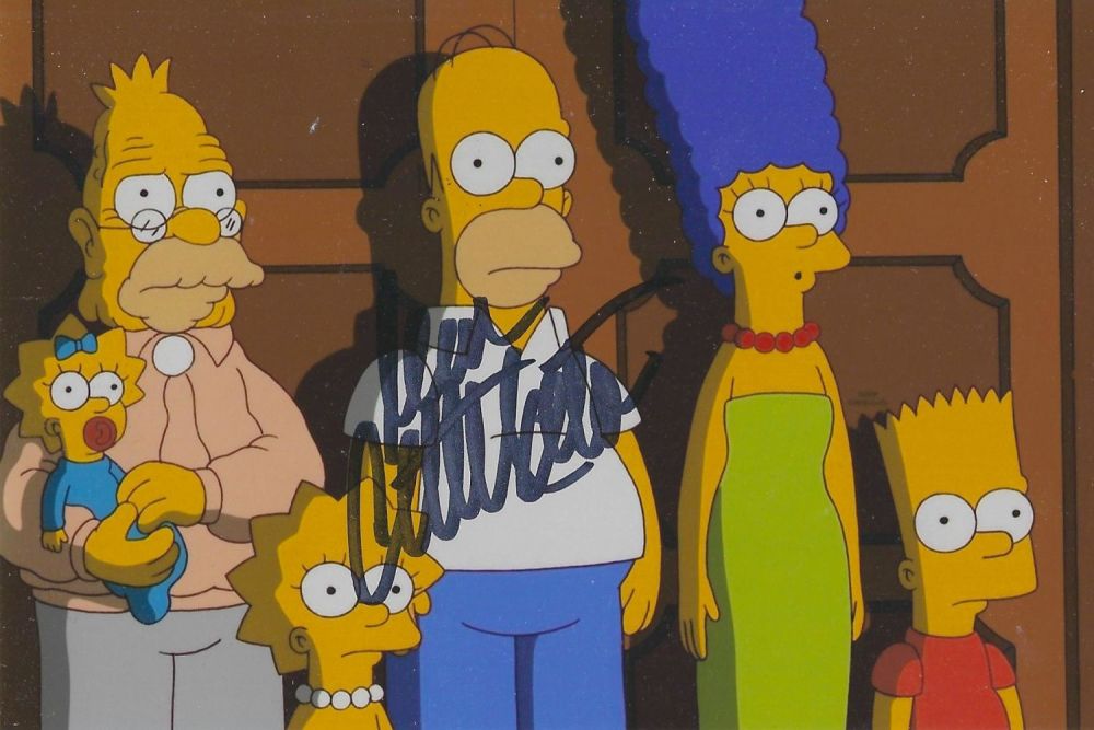 Lot 288: Dan Castellaneta signed 6x4 Simpsons Animated colour photo....