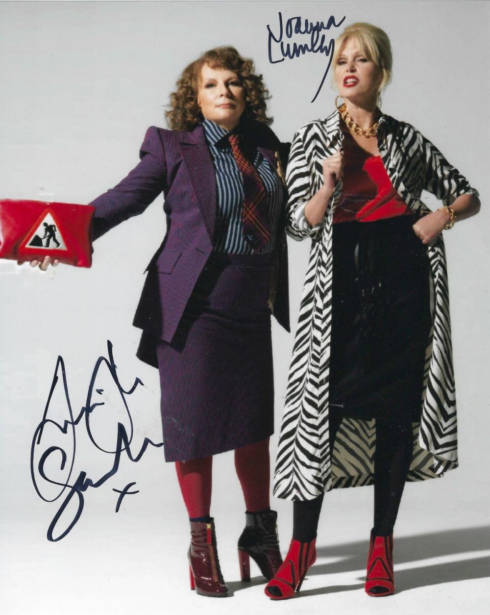 Lot 289: Jennifer Saunders and Joanna Lumley signed Absolutely Fabulous...
