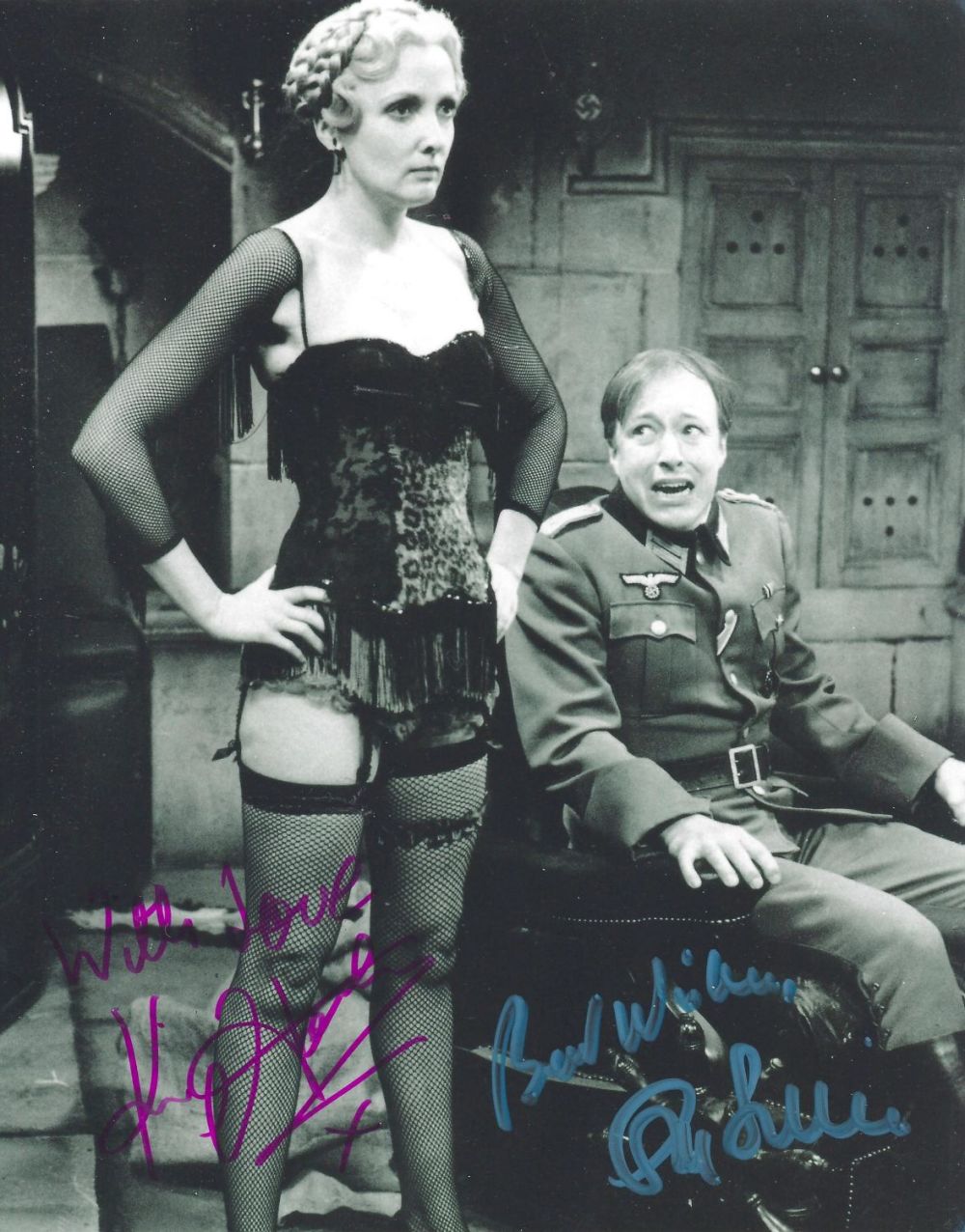 Lot 291: Kim Hartman and Guy Siner signed Allo Allo...