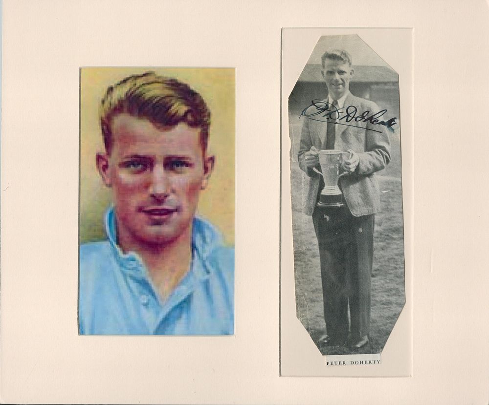 Lot 395: Peter Doherty signed black and white newspaper photo....