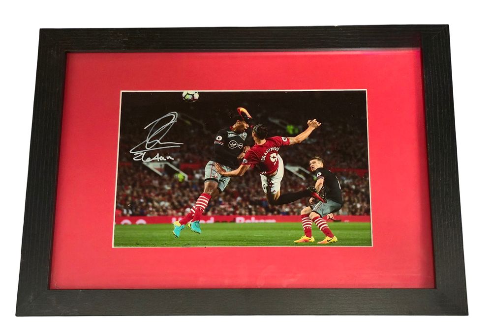 Lot 433: Football Zlatan Ibrahimovic signed 18x14inch framed and mounted...