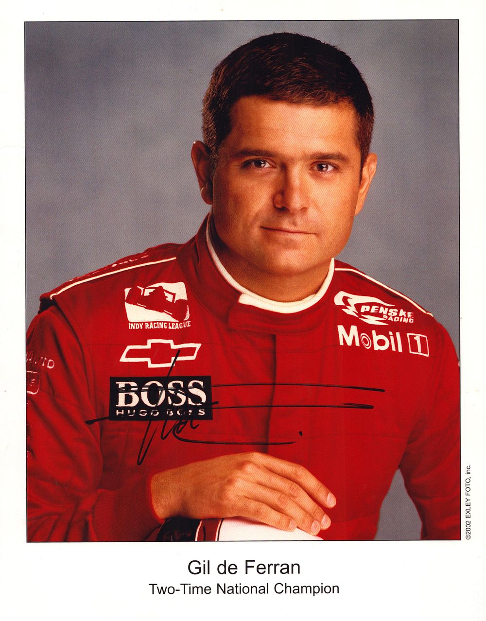 Lot 477: Gil de Ferran signed 10x8inch colour promo photo....