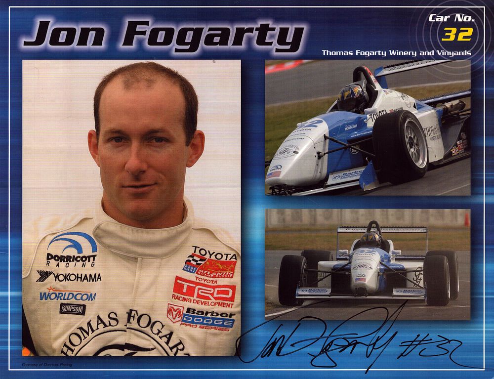 Lot 481: Jon Fogarty signed Dorricott Racing 10x8inch colour promo...