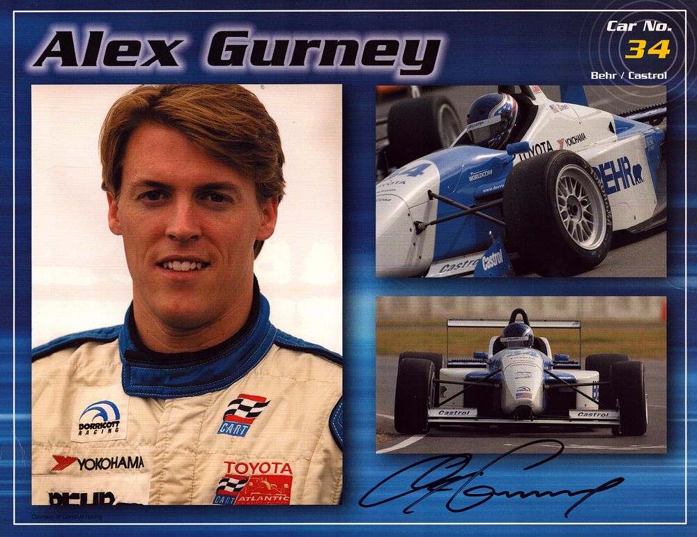 Lot 482: Alex Gurney signed Dorricott Racing 10x8inch colour promo...