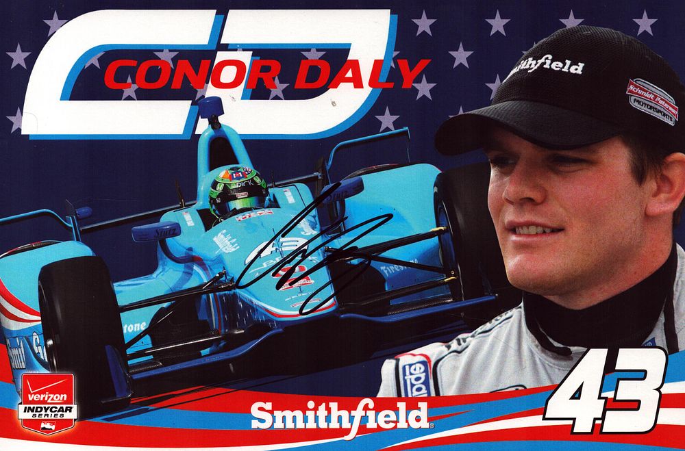 Lot 504: Conor Daly signed Smithfield 8x6inch colour promo photo....