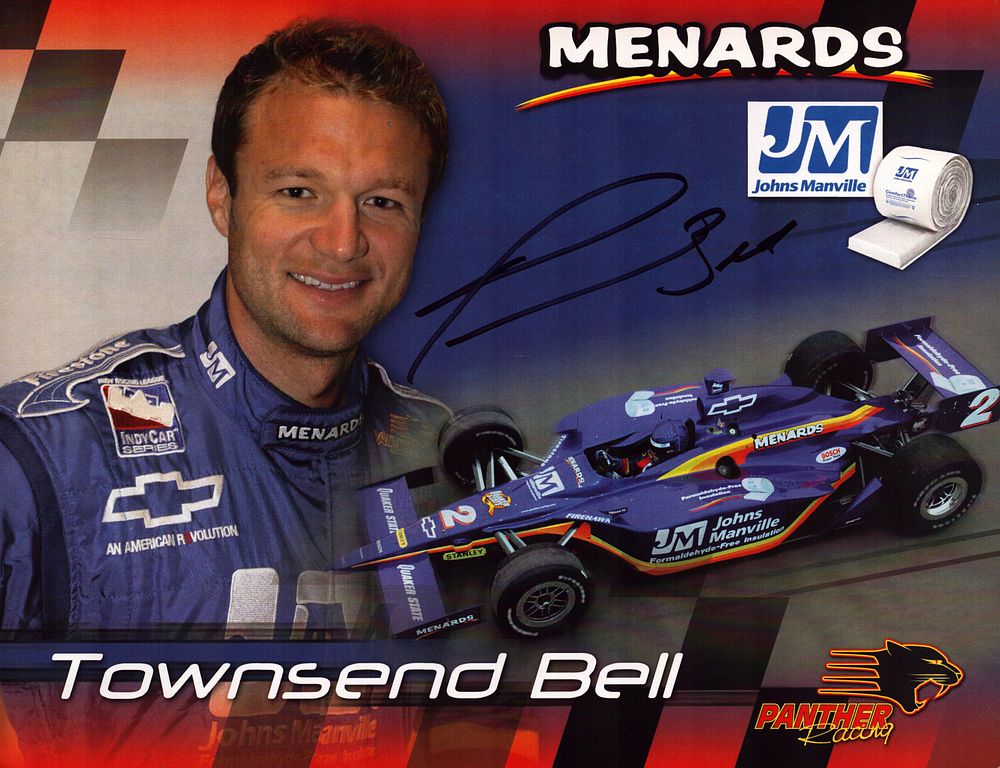 Lot 508: Townsend Bell signed Panther Racing 10x8inch colour promo...