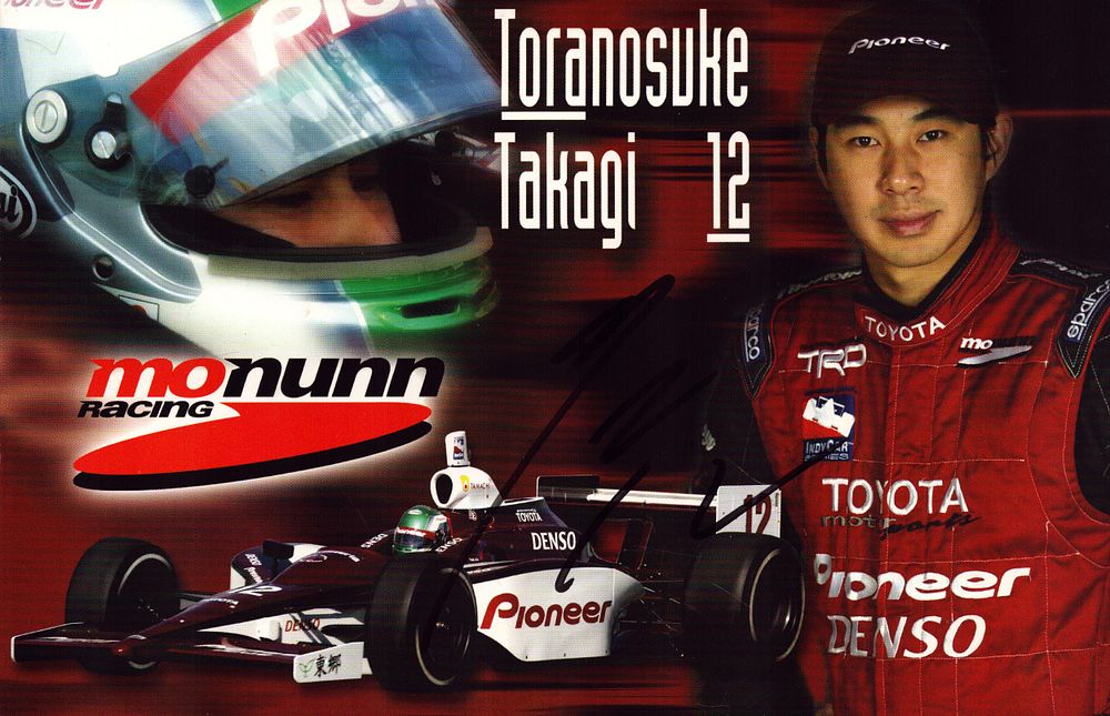 Lot 509: Toranosuke Takagi signed Monunn Racing 8x6inch colour promo...