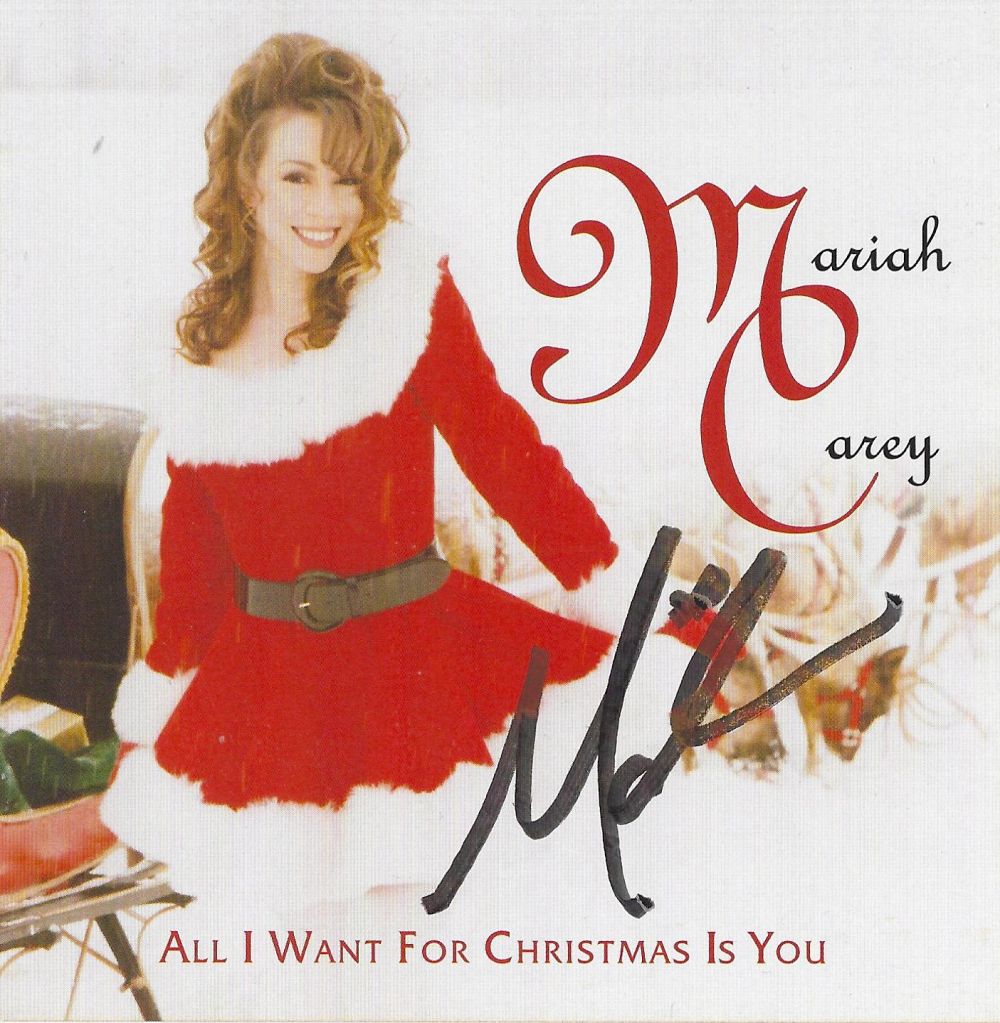 Lot 313: Mariah Carey signed All I Want For Christmas...