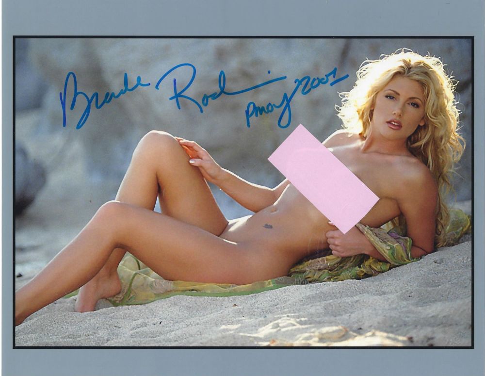 Lot 318: Brande Roderick signed 10x8 colour playboy photo. Good...