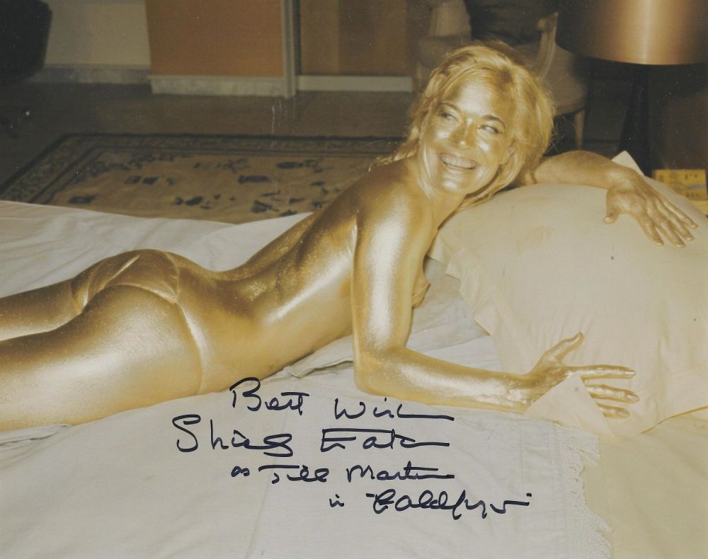 Lot 336: Shirley Eaton signed 10x8 colour photo pictured as...