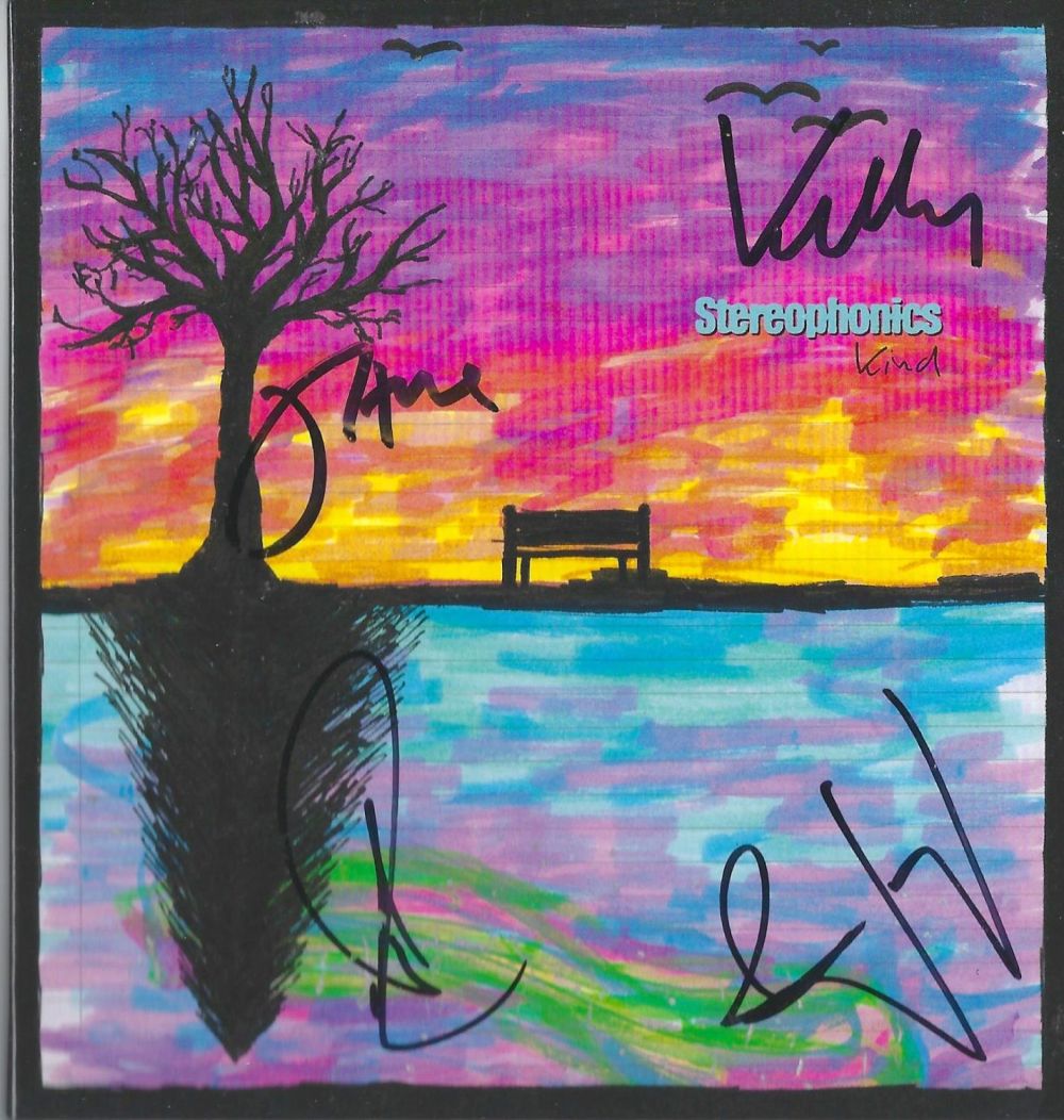 Lot 342: Stereophonics multi signed album sleeve titled Kind signatures...