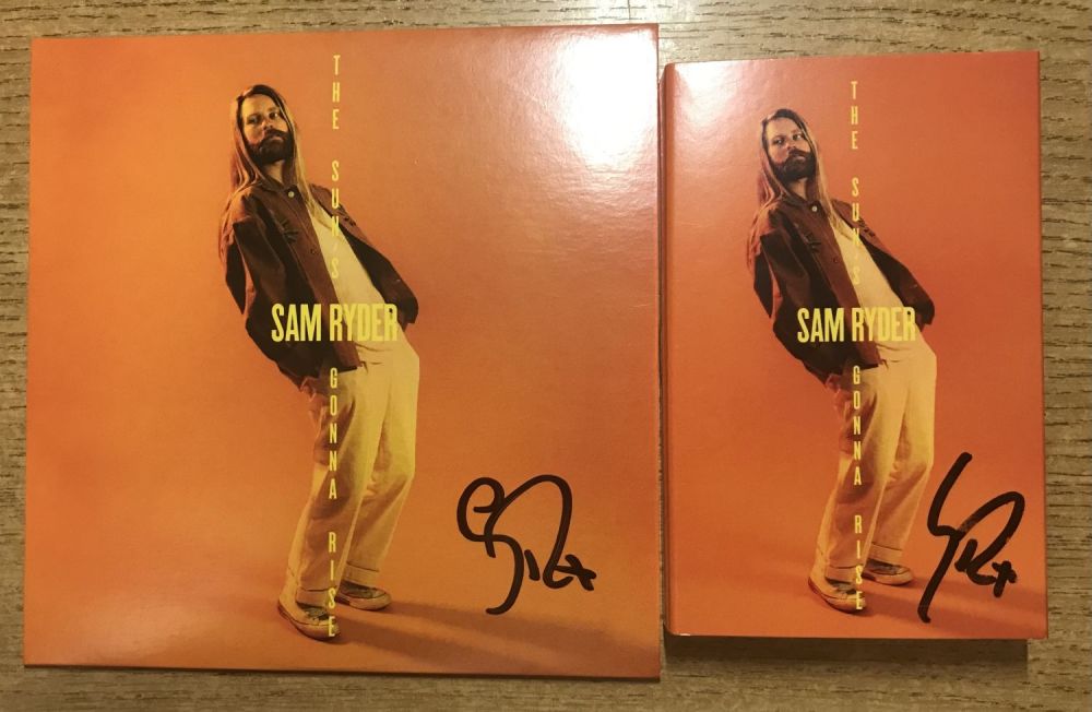 Lot 343: Sam Ryder signed EP and CD sleeve includes...