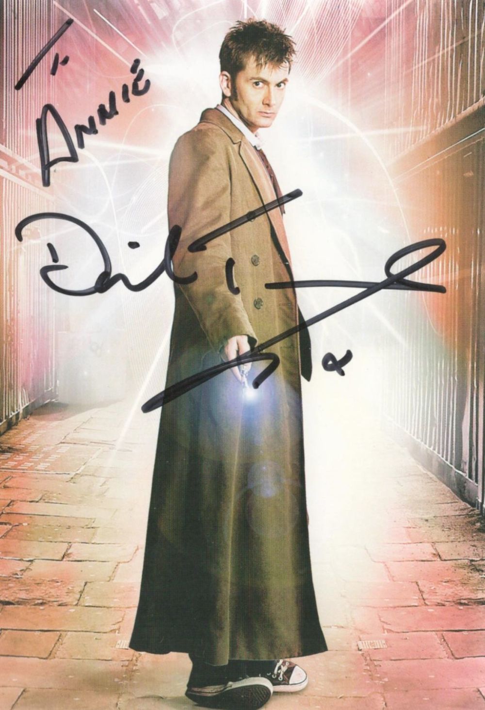 Lot 352: David Tennant Actor Signed Doctor Who Promo Photo....
