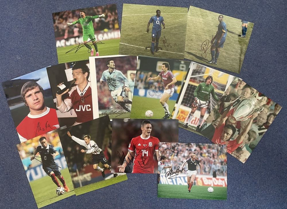 Lot 357: Football Collection Of 13 Signed 8x10 Colour Photos...